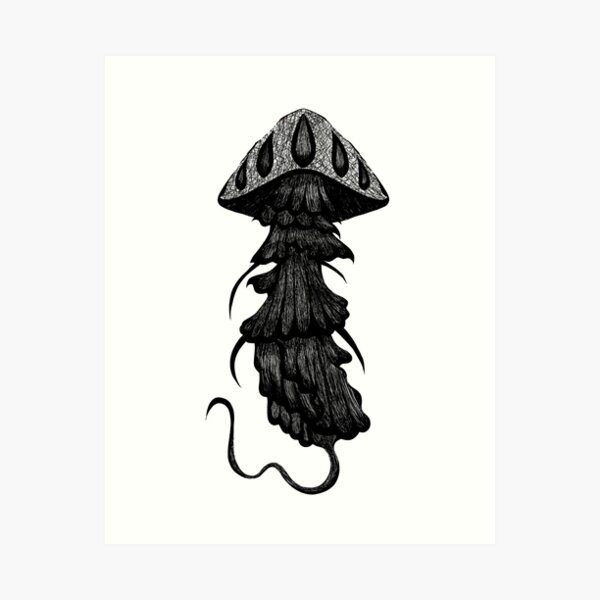 Item preview, Pen and Ink Jelly Fish Digitalized designed and sold by Rachel Breitenbach.