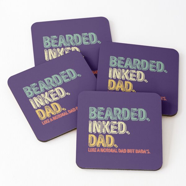 Item preview, Mens Bearded Inked Dad Like A Normal Dad But Badas 	 designed and sold by lechgeidoo.