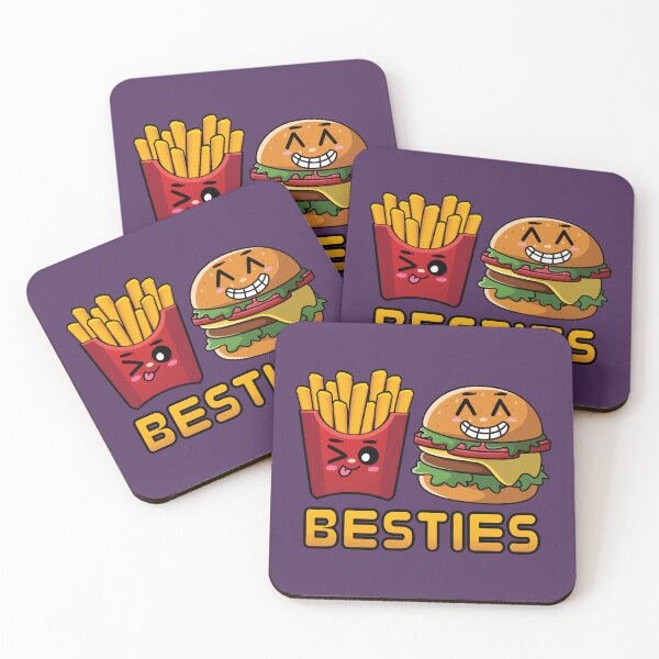 Item preview, Funny french fries and burger besties  designed and sold by Donutlovers.