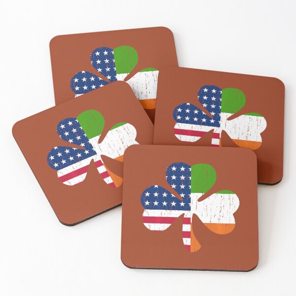 Item preview, Irish American Flag Shamrock 	 - St. Patrickâ€™s Day 	 		 designed and sold by sylwkanazjwal.