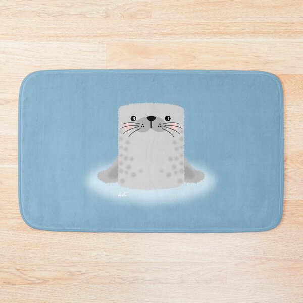 Item preview, Cute Seal with blue background designed and sold by B-143.