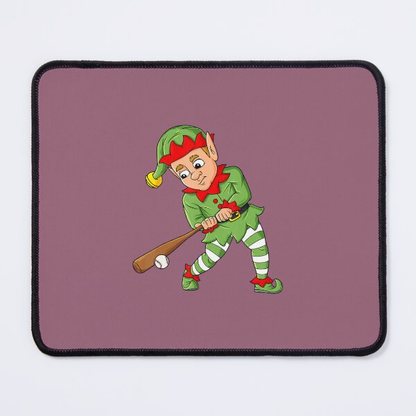 Item preview, Christmas Elf With Baseball Bat Boys Kids Teens Xmas 		 designed and sold by blaastitpa.