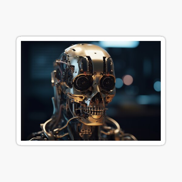 Cyborg Sticker