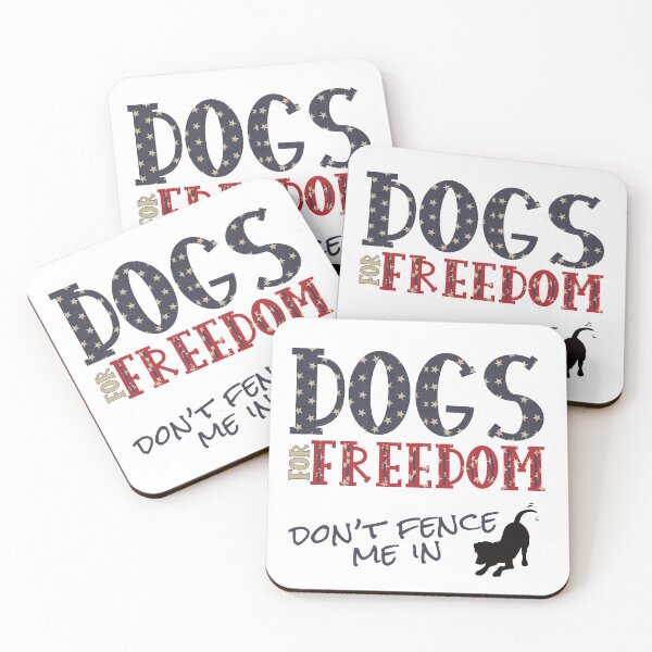 Item preview, Don't Fence Me in - Dogs for Freedom designed and sold by Dcera Design.