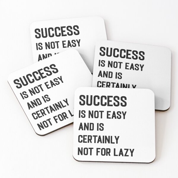 Item preview, success is not easy and is certainly not for lazy designed and sold by thewolf988.