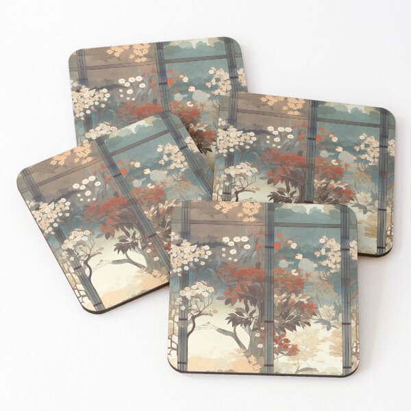 Item preview, Shoji Serenity: A Captivating Pattern Inspired by Japanese Doors designed and sold by omizen.