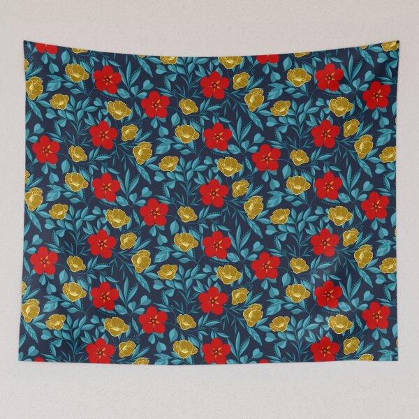 Item preview, Red Forget-Me-Not-Flower - Blue designed and sold by JaselviiStudio.