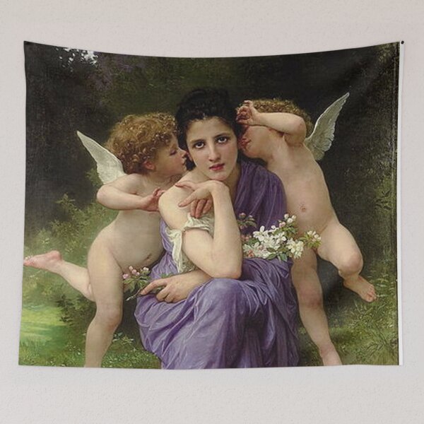 Item preview, Chansons de Printemps by William Adolphe Bouguereau designed and sold by tomorrowsart.