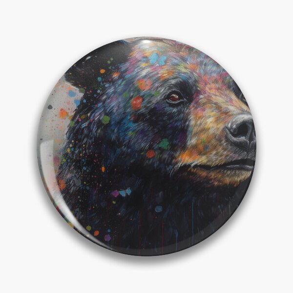 Item preview, Modern & Colourful Black Bear Wall Art by Bodhi designed and sold by artbybodhi.