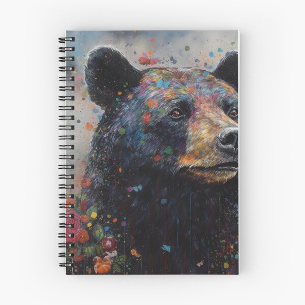 Item preview, Modern & Colourful Black Bear Wall Art by Bodhi designed and sold by artbybodhi.
