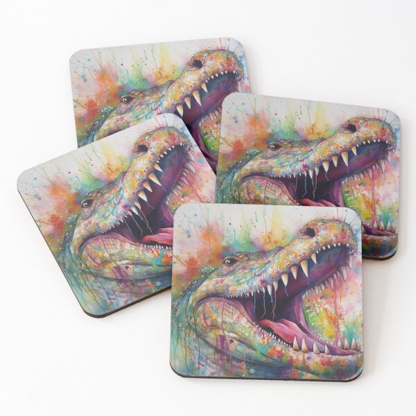 Item preview, Modern & Colourful Crocodile Wall Art by Bodhi designed and sold by artbybodhi.
