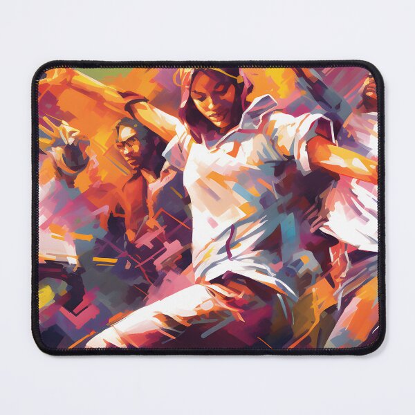 Item preview, Dancer abstract painting for tv cover designed and sold by HaberkaDesign.