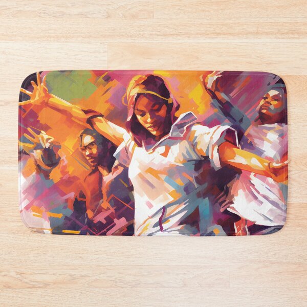 Item preview, Dancer abstract painting for tv cover designed and sold by HaberkaDesign.