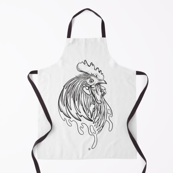 Item preview, Rooster tattoo design chicken breeding on the farm designed and sold by LuminOrb.