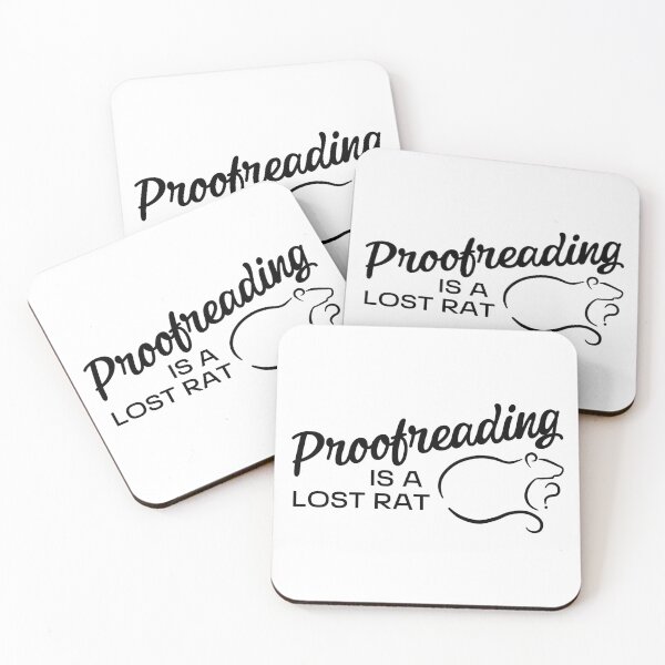 Item preview, Proofreading is a Lost Rat (for light bgs) designed and sold by HeyFritters' Redbubble Shop.