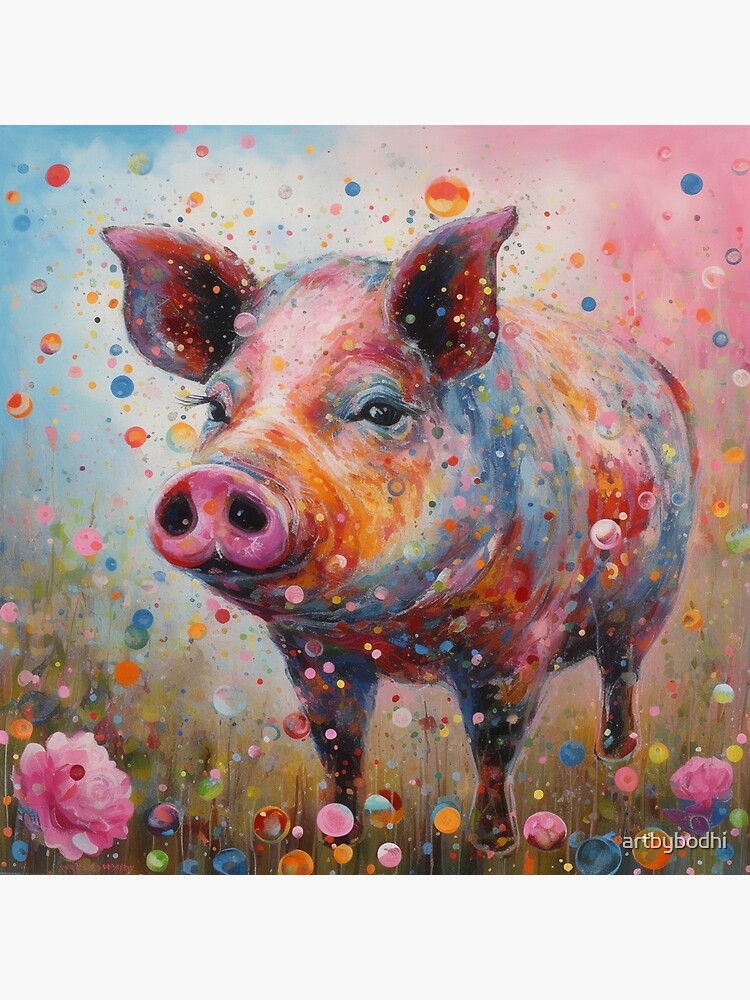 Wall art pig picture selling