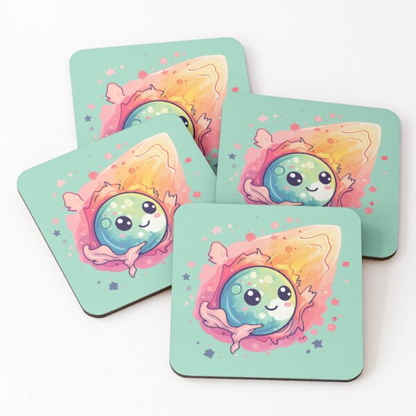 Item preview, Cosmic Cuteness: Kawaii Meteor Delights designed and sold by TrendyArtInk.