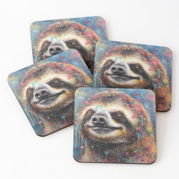 Item preview, Modern & Colourful Sloth Wall Art by Bodhi designed and sold by artbybodhi.