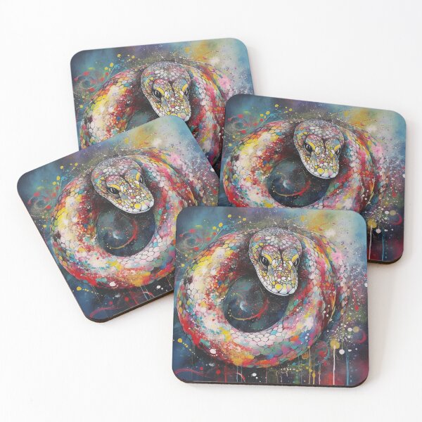 Item preview, Modern & Colourful Snake Wall Art by Bodhi designed and sold by artbybodhi.