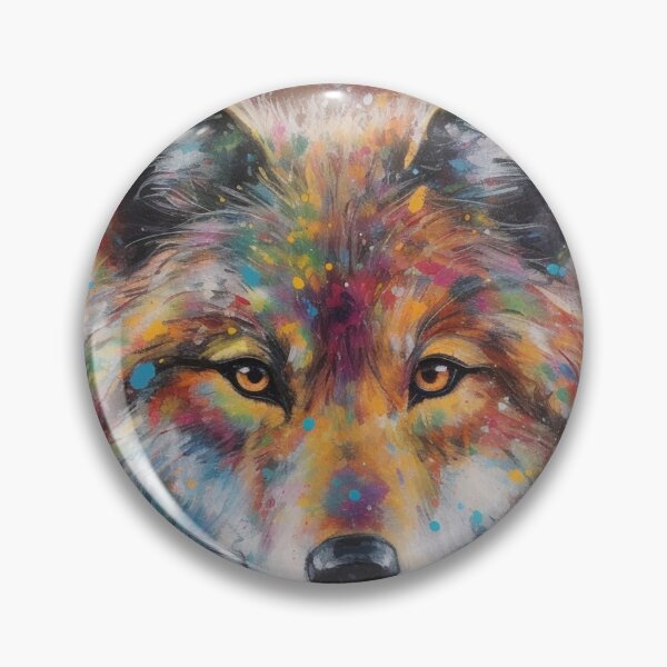 Item preview, Modern & Colourful Wolf Wall Art by Bodhi designed and sold by artbybodhi.