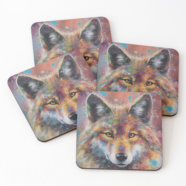 Item preview, Modern & Colourful Wolf Wall Art by Bodhi designed and sold by artbybodhi.