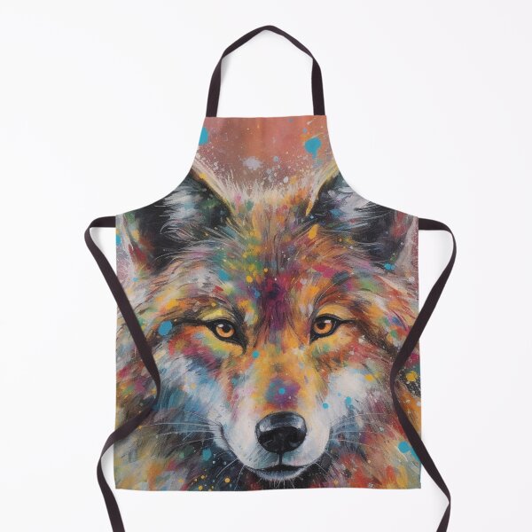 Item preview, Modern & Colourful Wolf Wall Art by Bodhi designed and sold by artbybodhi.