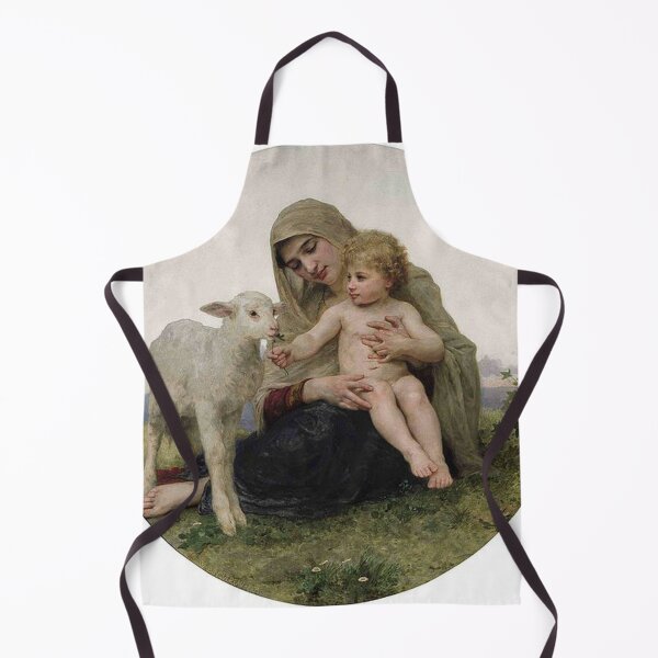 Item preview, Virgin and Lamb by William Adolphe Bouguereau designed and sold by tomorrowsart.