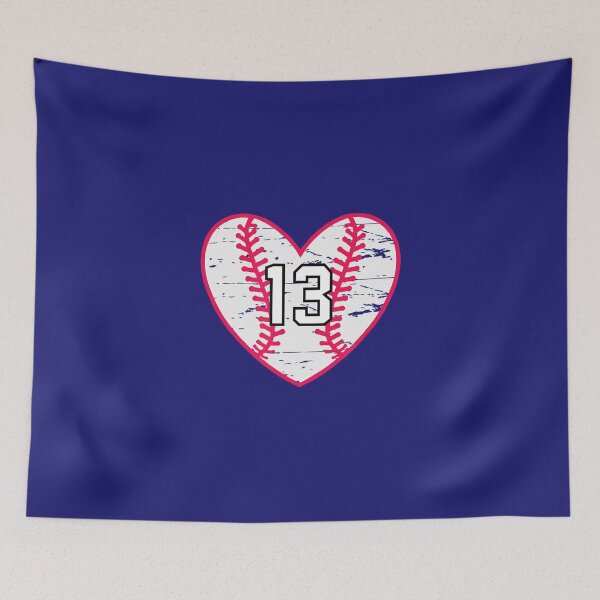 Item preview, Baseball Softball Heart Number #13 Sports Player Fan Jersey 		 designed and sold by dhtsouque4.