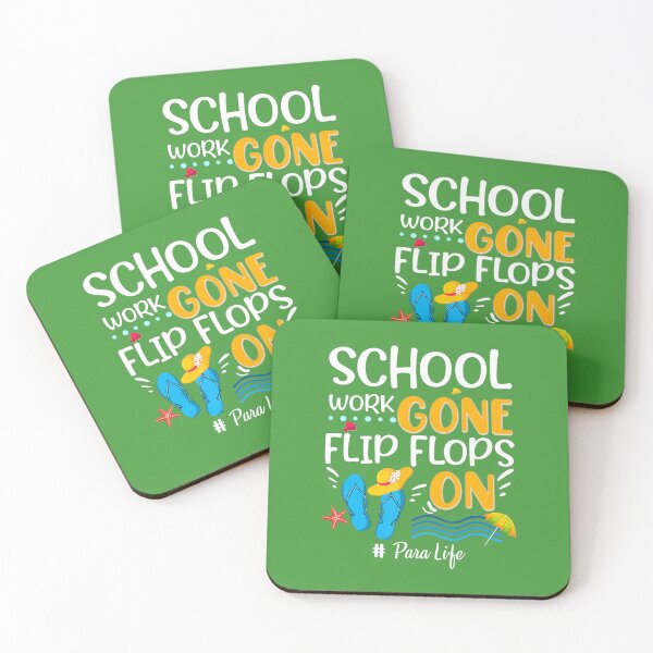 Item preview, School Work Gone Flip Flops On Summer Para Teacher 		 designed and sold by sadaqaromcevf.