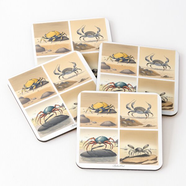 Item preview, Mythical Crabs Print designed and sold by ArtShare.