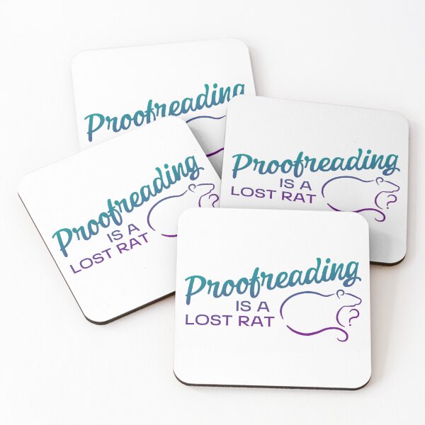 Item preview, Proofreading is a Lost Rat (cool gradient) designed and sold by HeyFritters' Redbubble Shop.