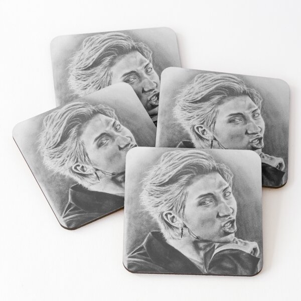 Item preview, Namjoon RM Kim Namjoon Namu BTS black swan fanart kpop portrait realistic pencil designed and sold by Krasiaart.