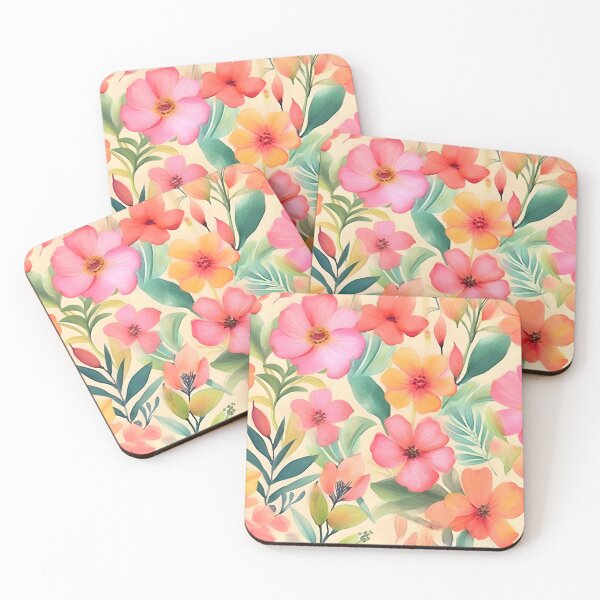 Item preview, Blossoming Whimsy: Watercolor Floral Pattern in Vibrant Colors designed and sold by PeToCreative.