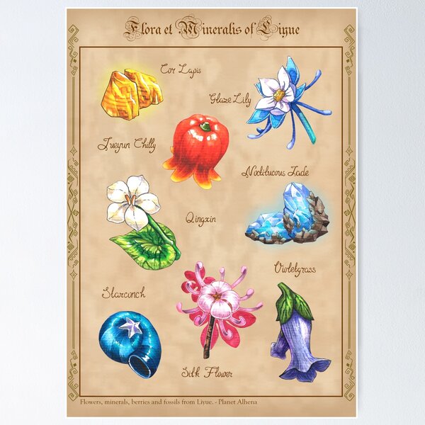 Item preview, Flora et Mineralis - Liyue designed and sold by Planet Alhena.