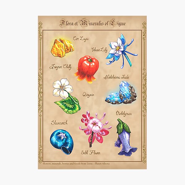 Item preview, Flora et Mineralis - Liyue designed and sold by Planet Alhena.
