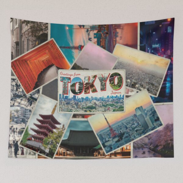 Item preview, Greetings from Tokyo in Japan vintage style retro souvenir designed and sold by DeveloperProp0.