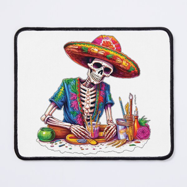 Item preview, The Artist - El Artista - Day of the Dead - Día De Los Muertos designed and sold by Rickie Pauley.