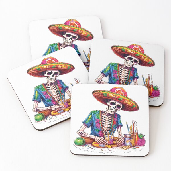 Item preview, The Artist - El Artista - Day of the Dead - Día De Los Muertos designed and sold by Rickie Pauley.