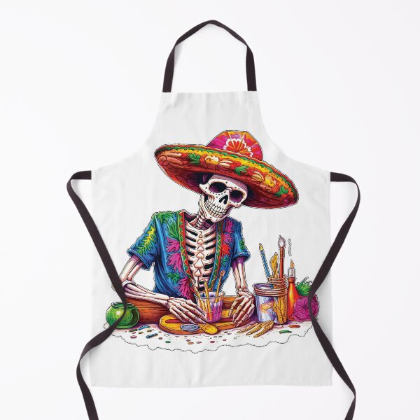 Item preview, The Artist - El Artista - Day of the Dead - Día De Los Muertos designed and sold by Rickie Pauley.