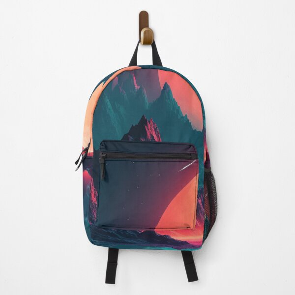 Item preview, Ethereal Summits: Synthwave Symphony in the Mountains designed and sold by Mullet Monkey.