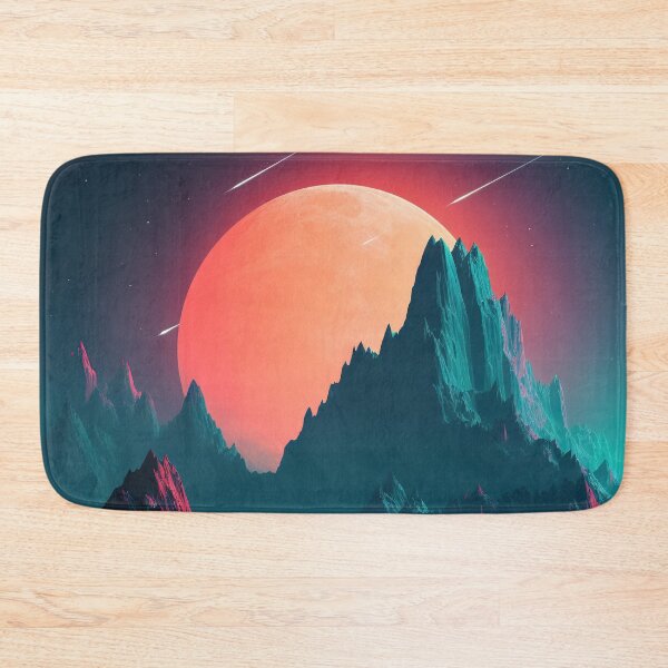 Item preview, Ethereal Summits: Synthwave Symphony in the Mountains designed and sold by Mullet Monkey.