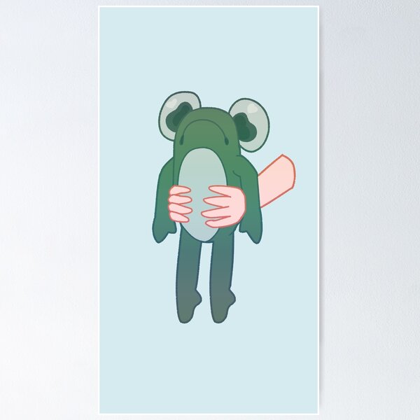 Item preview, Sad Introvert  Froggy Experiencing Social Interaction designed and sold by AldiazArt.