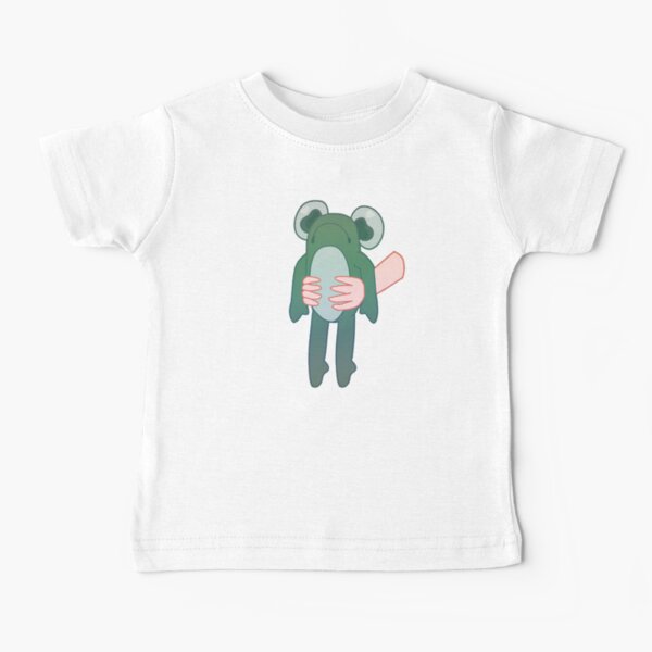 Trauriger introvertierter Froggy, der soziale Interaktion erlebt Baby T-Shirt
