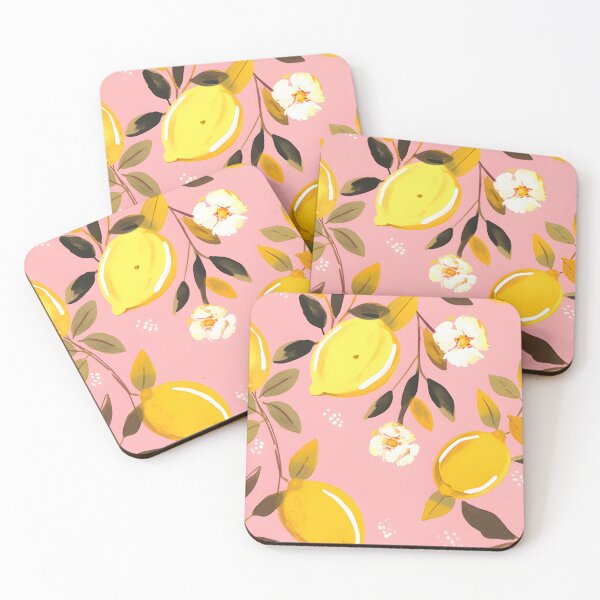 Item preview, Lemonade Delight: A Vivid Lemon and Leaf Pattern designed and sold by PeToCreative.