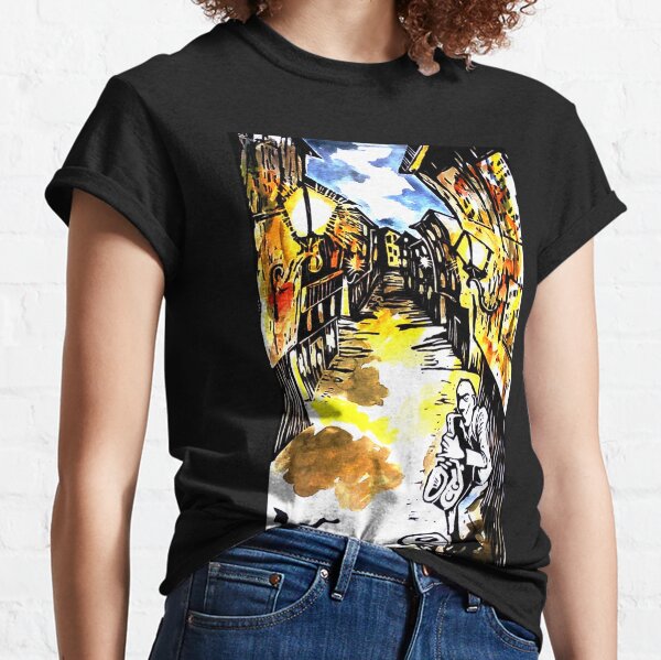 back alley musician Classic T-Shirt