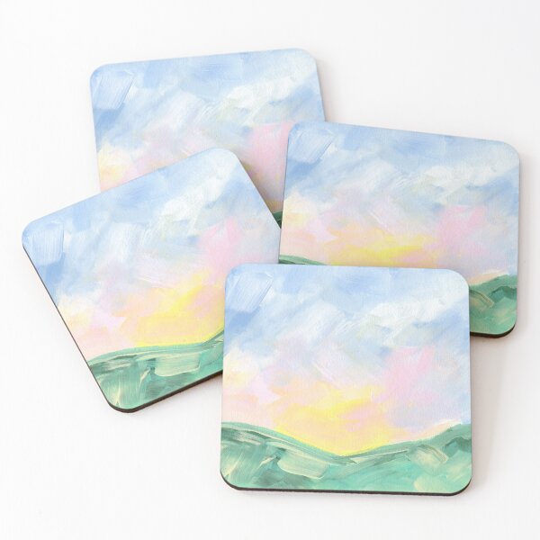 Item preview, Pastel colored mountain landscape designed and sold by AnissaF.
