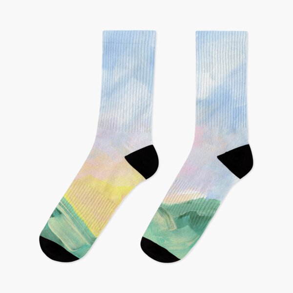 Item preview, Pastel colored mountain landscape designed and sold by AnissaF.