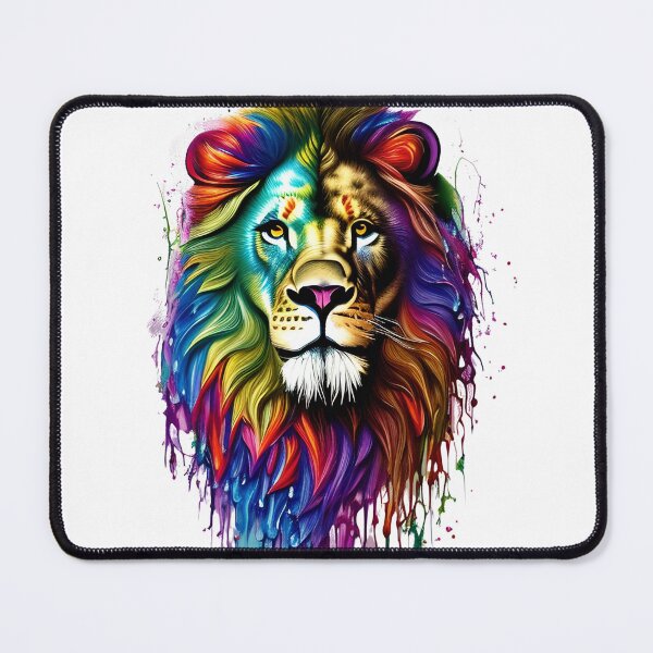 Item preview, Colorful lion head painting designed and sold by marmothel.