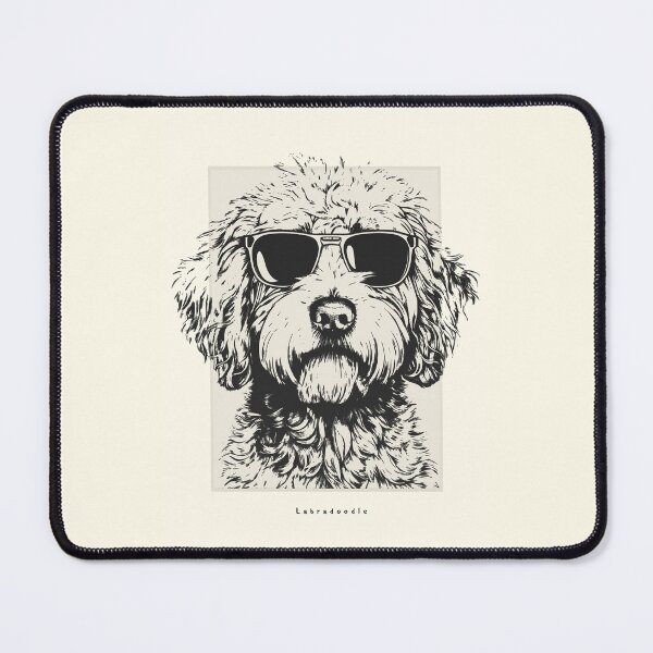 Item preview, Labradoodle Digital Sketch Drawing Illustration designed and sold by rafaeltto.