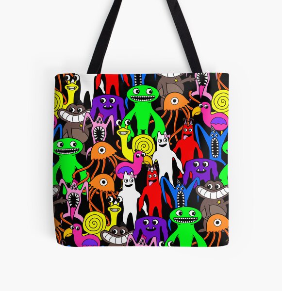 Charming & Spooky Kindergarten Game Pattern - Banban's Cute Cartoon Adventure Design All Over Print Tote Bag